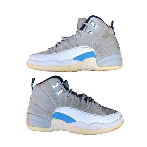 RARE 2016 Air Jordan 12 Retro Grey University Blue Size 8 - Picture 2 of 16